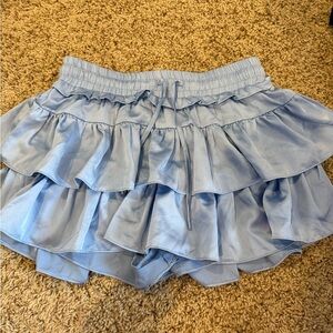 Day+Moon Light Blue Tiered Ruffle Skirt size M NWT